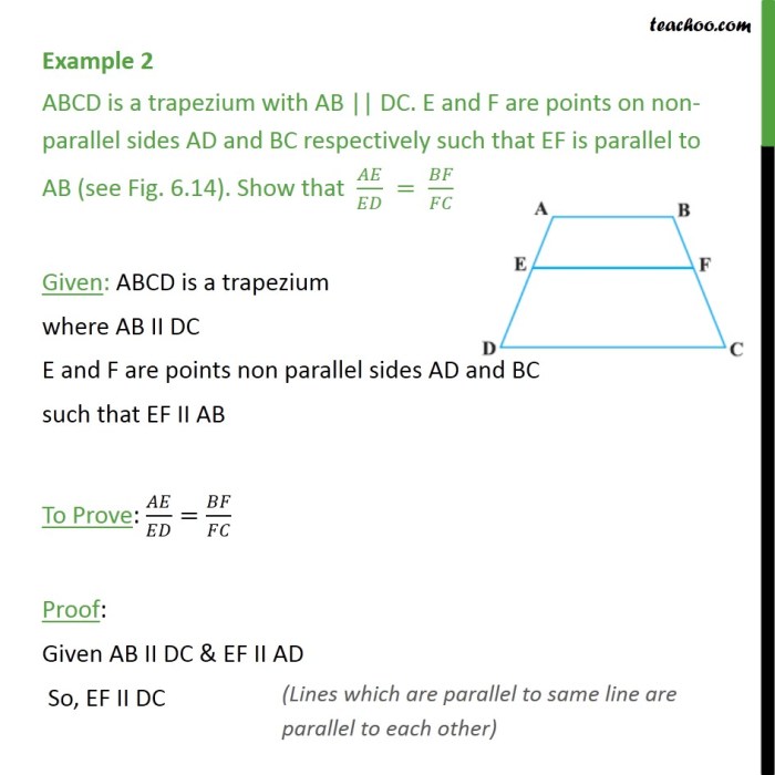 Trapezoid median